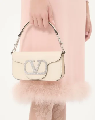 Μικρή τσάντα ώμου Valentino Garavani Locò με λογότυπο Jewel