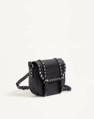 Μικρή τσάντα Rockstud Grainy Calfskin Crossbody