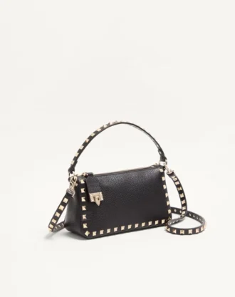 Μικρή τσάντα Rockstud Grainy Calfskin Crossbody