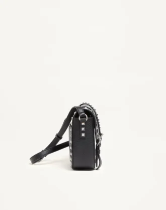 Μικρή τσάντα Rockstud Grainy Calfskin Crossbody