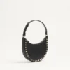 Μίνι τσάντα Rockstud Hobo από δέρμα μοσχαριού με κόκκους Μίνι τσάντα Rockstud Hobo από δέρμα μοσχαριού με κόκκους