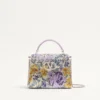 Μίνι τσάντα Valentino Garavani Vsling με μοτίβο Flowerism από στρας και λογότυπο με κόσμημα Μίνι τσάντα Valentino Garavani Vsling με μοτίβο Flowerism από στρας και λογότυπο με κόσμημα
