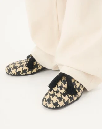 Mj Blues Houndstooth Derby από υφασμένο δέρμα