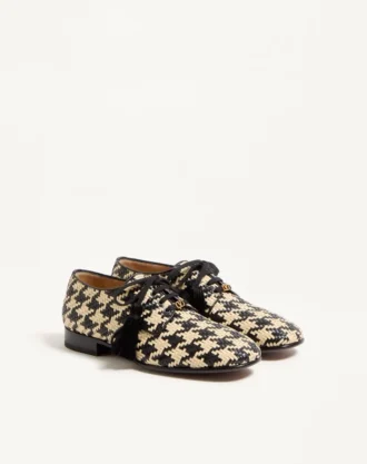 Mj Blues Houndstooth Derby από υφασμένο δέρμα