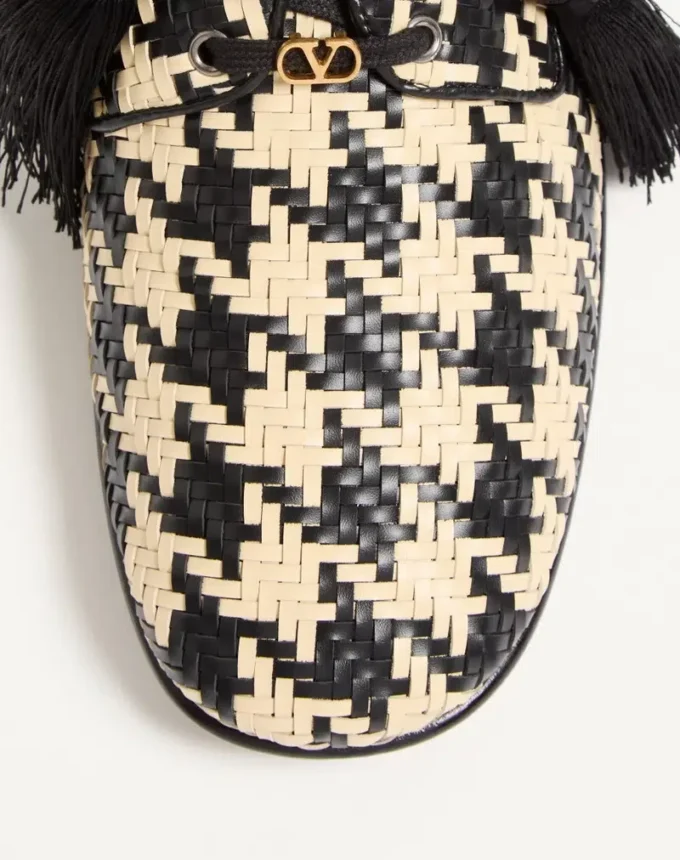 Mj Blues Houndstooth Derby από υφασμένο δέρμα
