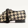 Mj Blues Houndstooth Derby από υφασμένο δέρμα