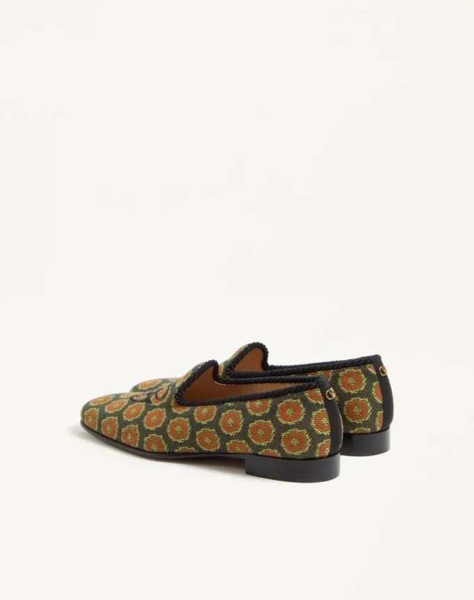 Μοκασίνια Les Alcôvettes από ύφασμα Jacquard