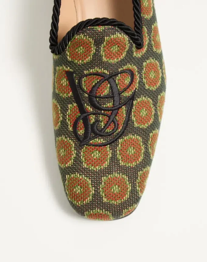 Μοκασίνια Les Alcôvettes από ύφασμα Jacquard