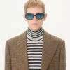 Μονόπετο μάλλινο σακάκι Valentino με μοτίβο Glen Plaid Μονόπετο μάλλινο σακάκι Valentino με μοτίβο Glen Plaid