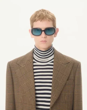 Μονόπετο μάλλινο σακάκι Valentino με μοτίβο Glen Plaid