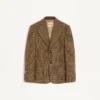 Μονόπετο μάλλινο σακάκι Valentino με μοτίβο Glen Plaid Μονόπετο μάλλινο σακάκι Valentino με μοτίβο Glen Plaid