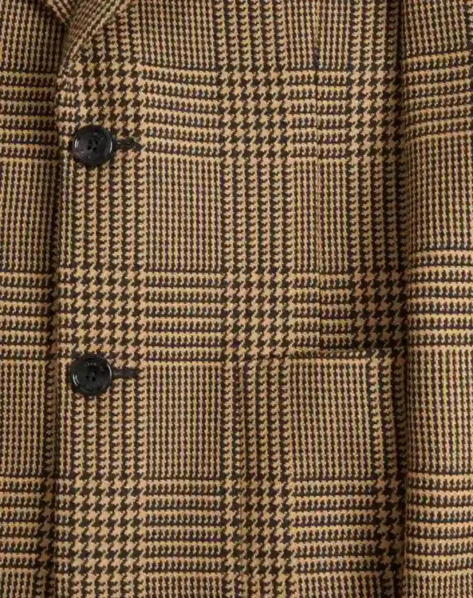 Μονόπετο μάλλινο σακάκι Valentino με μοτίβο Glen Plaid Μονόπετο μάλλινο σακάκι Valentino με μοτίβο Glen Plaid