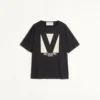 Μπλουζάκι από βαμβακερό τζέρσεϊ με τύπωμα Chez Valentino