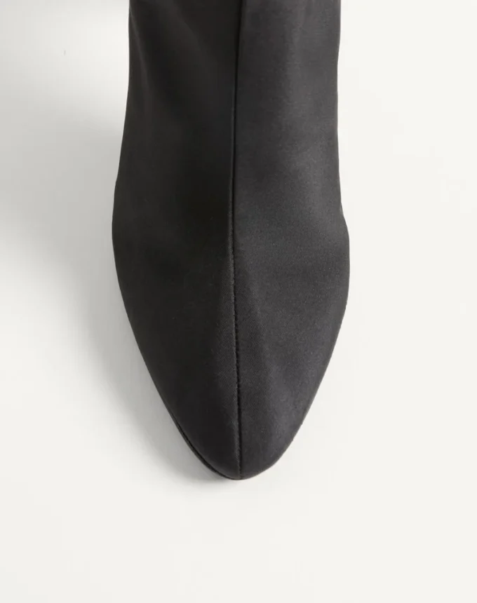 Μπότες Hotty από ύφασμα shantung με φτερά 100MM Μπότες Hotty από ύφασμα shantung με φτερά 100MM