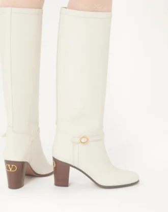 Μπότες Pattie από δέρμα μοσχαριού 75 mm