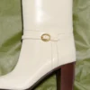 Μπότες Pattie από δέρμα μοσχαριού 75 mm