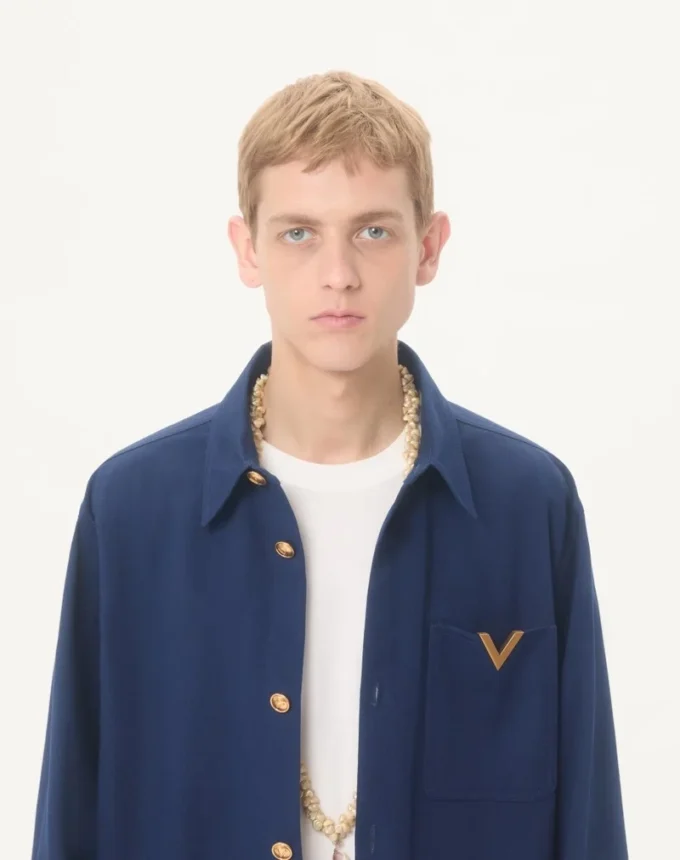 Μπουφάν από βαμβακερή γαμπαρντίνα Valentino με VGold Μπουφάν από βαμβακερή γαμπαρντίνα Valentino με VGold
