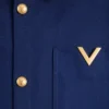 Μπουφάν από βαμβακερή γαμπαρντίνα Valentino με VGold Μπουφάν από βαμβακερή γαμπαρντίνα Valentino με VGold