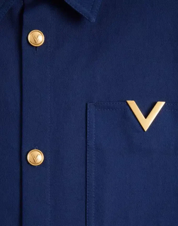 Μπουφάν από βαμβακερή γαμπαρντίνα Valentino με VGold Μπουφάν από βαμβακερή γαμπαρντίνα Valentino με VGold