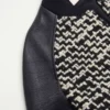 Μπουφάν bomber από μάλλινο τουίντ με έμπλαστρο Chez Valentino