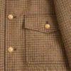 Μπουφάν Valentino από μαλλί με μοτίβο houndstooth