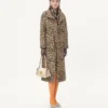 Παλτό από ύφασμα με animalier print Παλτό από ύφασμα με animalier print