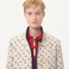 Παλτό Caban με επένδυση και τυπωμένο μοτίβο Cherryfic Jacquard Παλτό Caban με επένδυση και τυπωμένο μοτίβο Cherryfic Jacquard