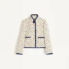 Παλτό Caban με επένδυση και τυπωμένο μοτίβο Cherryfic Jacquard Παλτό Caban με επένδυση και τυπωμένο μοτίβο Cherryfic Jacquard