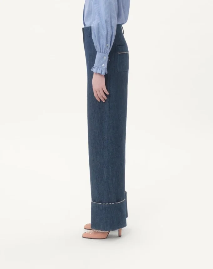 Παντελόνι από τζιν chambray