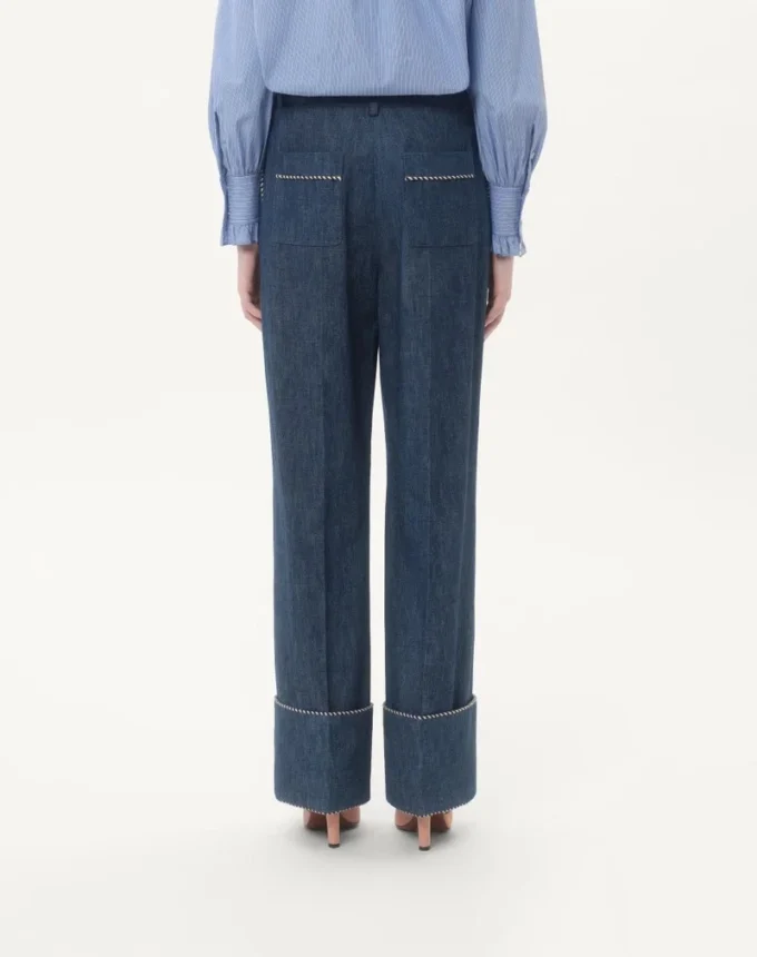 Παντελόνι από τζιν chambray