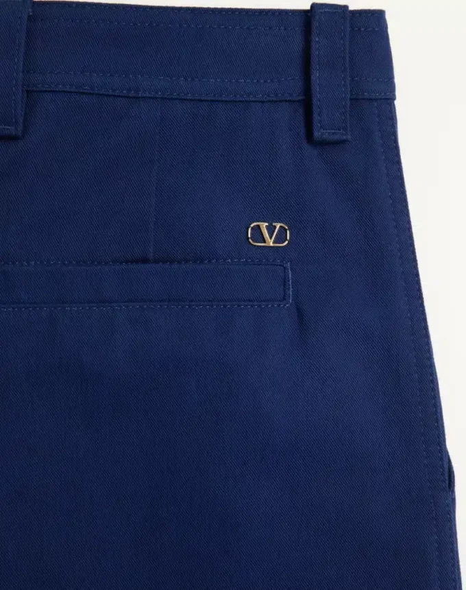 Παντελόνι Valentino από βαμβακερή γαμπαρντίνα Παντελόνι Valentino από βαμβακερή γαμπαρντίνα