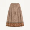 Πλεκτή φούστα με μοτίβο Lurex Jacquard