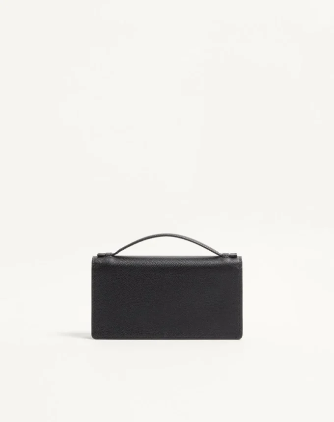 Πορτοφόλι VLogo Signature Grainy Calfskin με αλυσίδα Πορτοφόλι VLogo Signature Grainy Calfskin με αλυσίδα