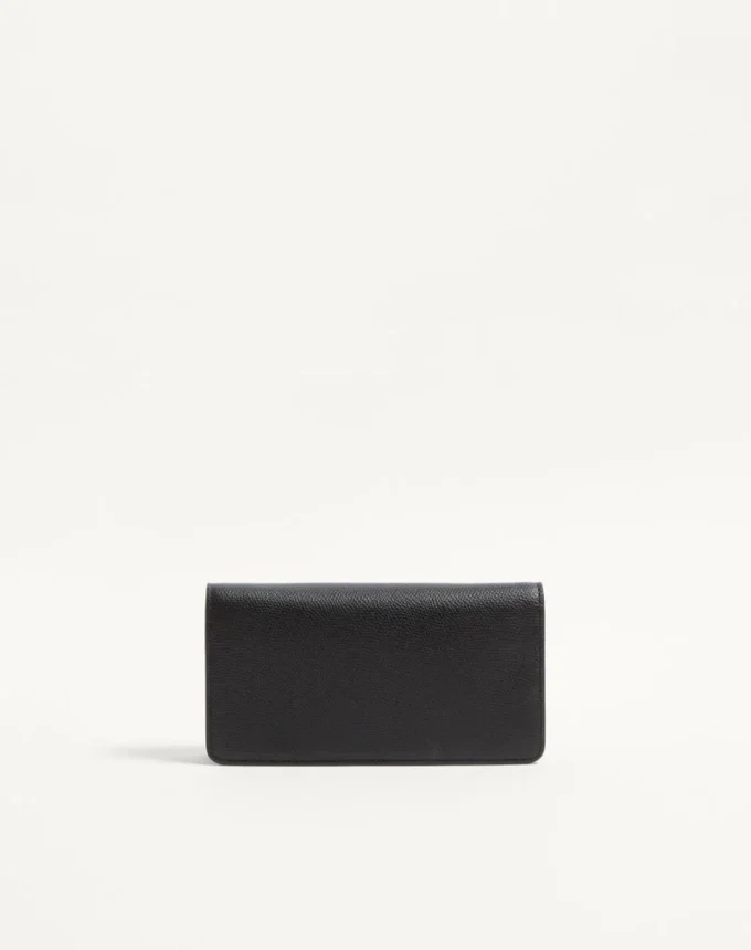 Πορτοφόλι Vlogo Signature Grainy Calfskin με αλυσίδα Πορτοφόλι Vlogo Signature Grainy Calfskin με αλυσίδα