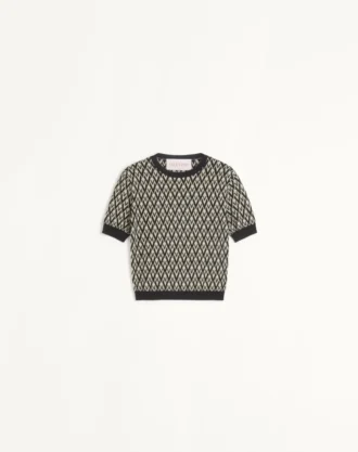 Πουλόβερ από μαλλί Jacquard Toute La V