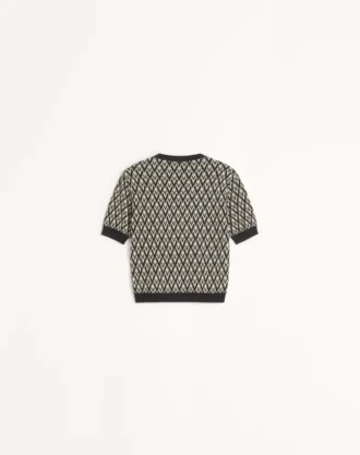 Πουλόβερ από μαλλί Jacquard Toute La V