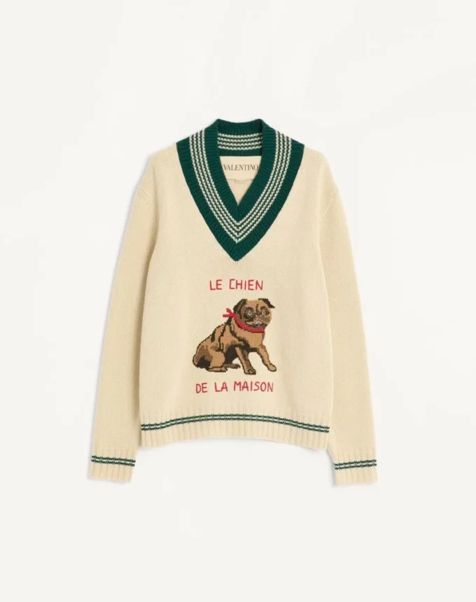 Πουλόβερ Le Chien De La Maison από μαλλί Jacquard