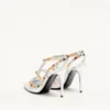 Rockstud Décolleté από πλαστικοποιημένο δέρμα Nappa με καμποσόν και κρύσταλλα 100 mm Rockstud Décolleté από πλαστικοποιημένο δέρμα Nappa με καμποσόν και κρύσταλλα 100 mm