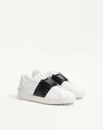 Rockstud Untitled Sneaker από δέρμα μοσχαριού με καρφιά σε τόνους