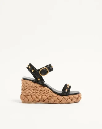 ROCKSTUD WEDGE ΑΠΟ Δέρμα Μοσχαριού 100MM ROCKSTUD WEDGE ΑΠΟ Δέρμα Μοσχαριού 100MM
