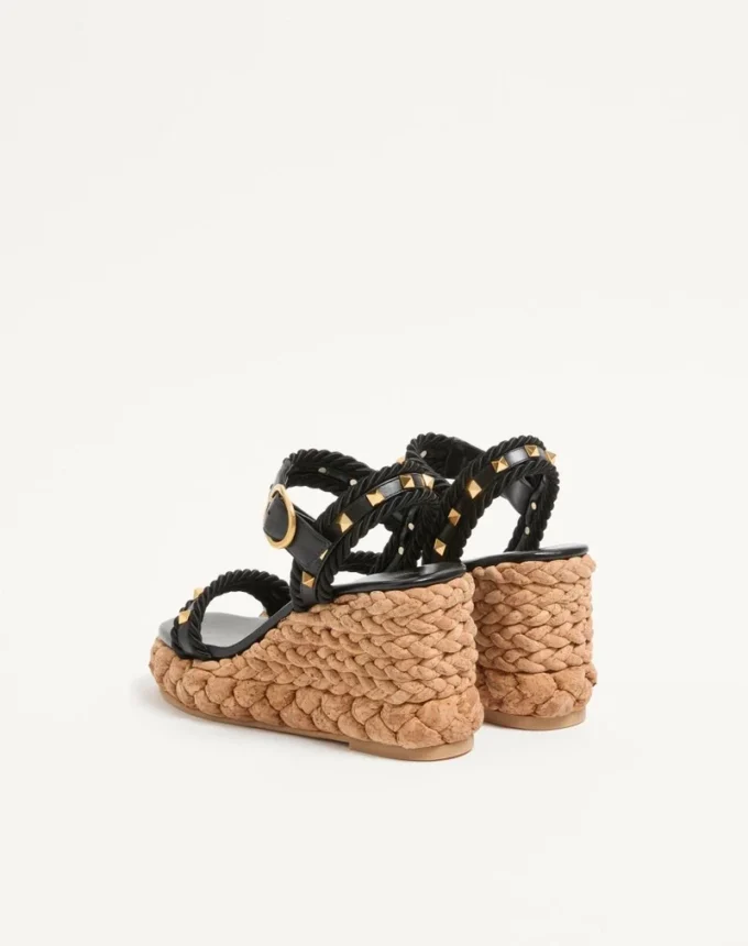 ROCKSTUD WEDGE ΑΠΟ Δέρμα Μοσχαριού 100MM