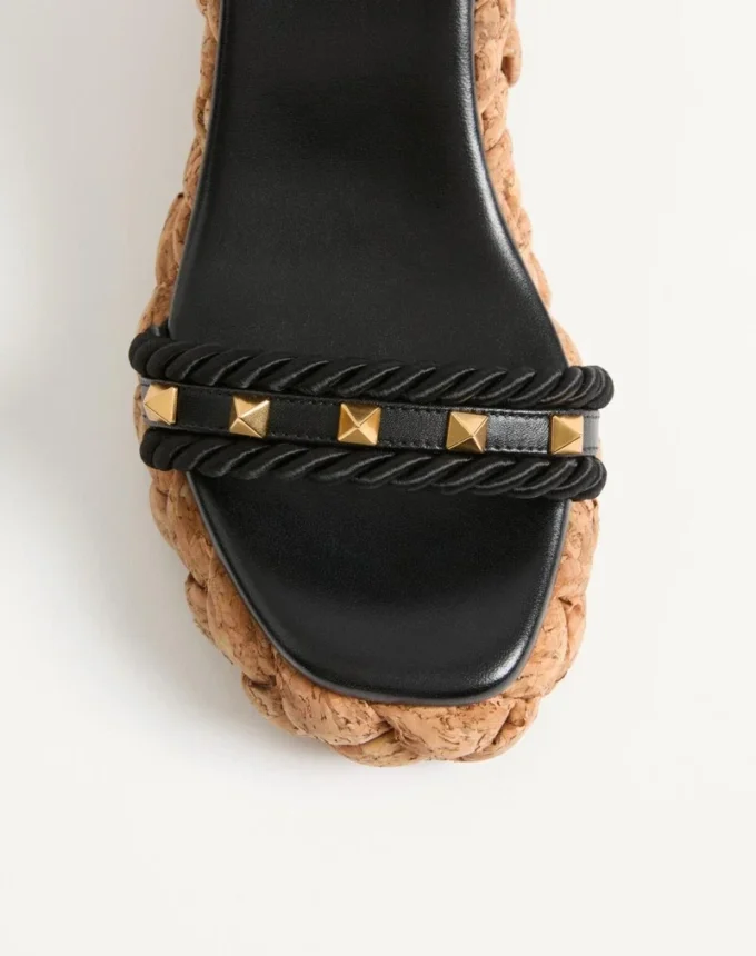 ROCKSTUD WEDGE ΑΠΟ Δέρμα Μοσχαριού 100MM