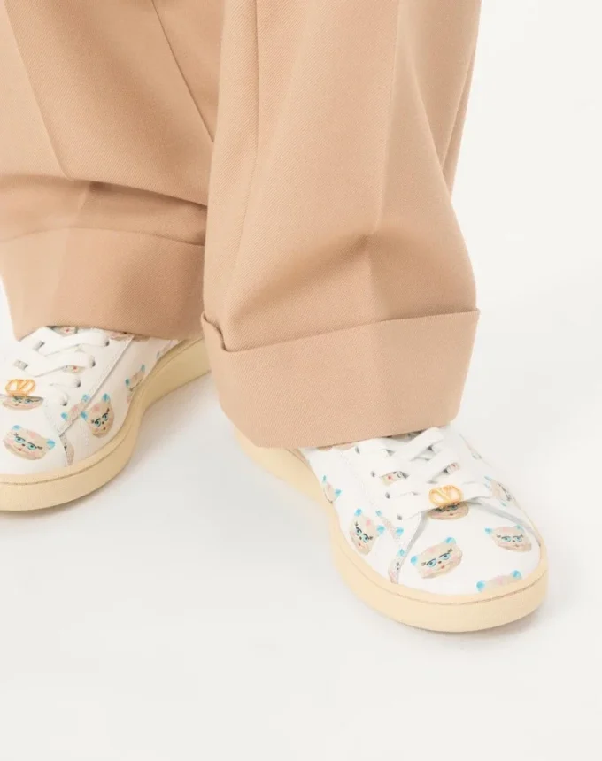 Royco Sneaker από δέρμα Nappa με μοτίβο Le Chat De La Maison Royco Sneaker από δέρμα Nappa με μοτίβο Le Chat De La Maison