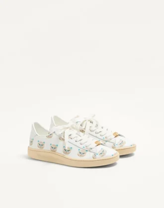 Royco Sneaker από δέρμα Nappa με μοτίβο Le Chat De La Maison