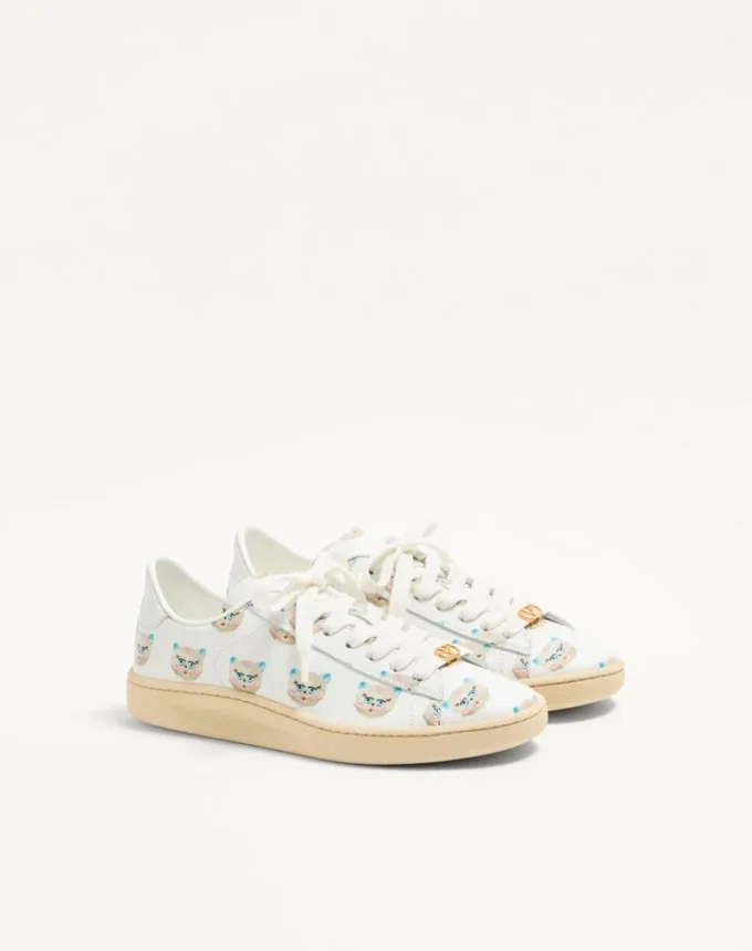 Royco Sneaker από δέρμα Nappa με μοτίβο Le Chat De La Maison Royco Sneaker από δέρμα Nappa με μοτίβο Le Chat De La Maison