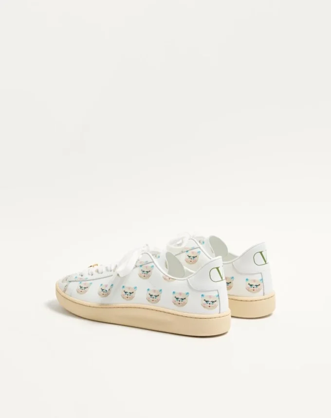 Royco Sneaker από δέρμα Nappa με μοτίβο Le Chat De La Maison Royco Sneaker από δέρμα Nappa με μοτίβο Le Chat De La Maison