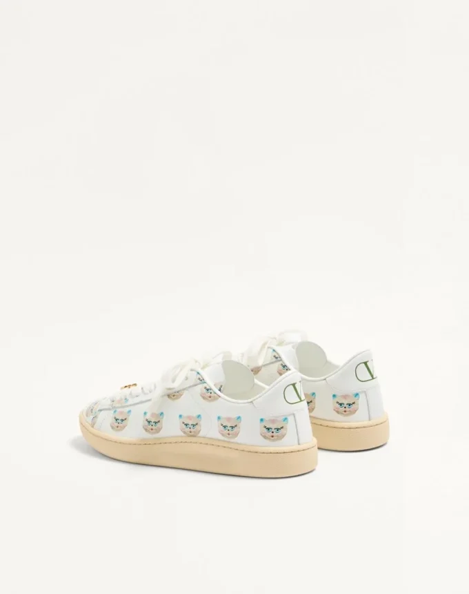 Royco Sneaker από δέρμα Nappa με μοτίβο Le Chat De La Maison Royco Sneaker από δέρμα Nappa με μοτίβο Le Chat De La Maison