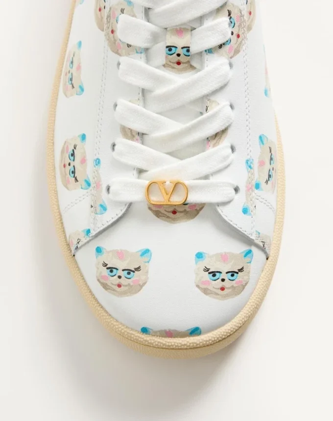 Royco Sneaker από δέρμα Nappa με μοτίβο Le Chat De La Maison Royco Sneaker από δέρμα Nappa με μοτίβο Le Chat De La Maison