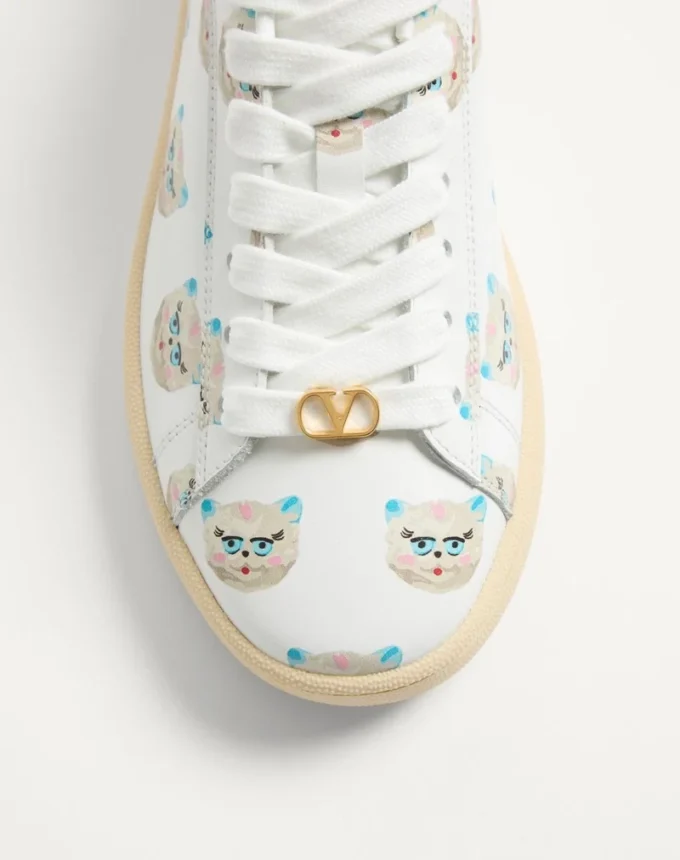 Royco Sneaker από δέρμα Nappa με μοτίβο Le Chat De La Maison Royco Sneaker από δέρμα Nappa με μοτίβο Le Chat De La Maison