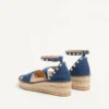 Σανδάλια Rockstud Double Flatform από τζιν 55 mm Σανδάλια Rockstud Double Flatform από τζιν 55 mm